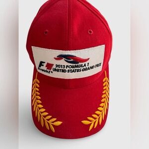 2013 Formula 1 United States Grand Prix Hat Cap Circuit of the Americas COTA Red